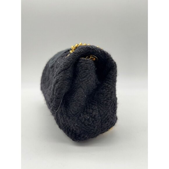 TORY BURCH Fleming soft bouclé tweed small convertible crossbody bag -Black - Picture 9 of 14